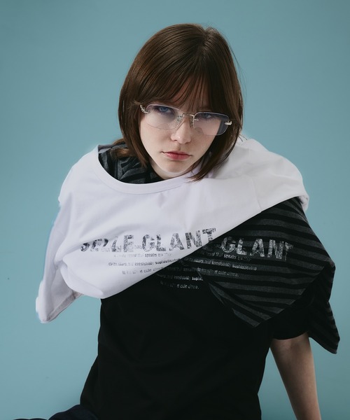 SELLE GLANT(セレグランテ)の「ASSORTED GRAPHIC DESIGN T-SHIRT / アソートグラフィックデザインTシャツ(Tシャツ/カットソー・メンズ・ブラック/オフホワイト/ブラック系その他・MEDIUM/SMALL/LARGE)」の12枚目の写真