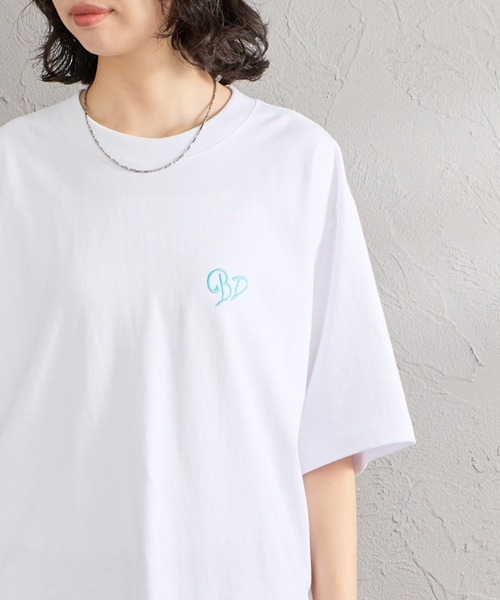 BEN DAVIS（ベンデイビス）の「【WEB限定】[BEN DAVIS/ベンデイビス] SCRIPT HEART バックプリント ショートスリーブTシャツ（Tシャツ/カットソー・レディース・ブラック/ミント/ホワイト・L/XL/M）」の14枚目の写真