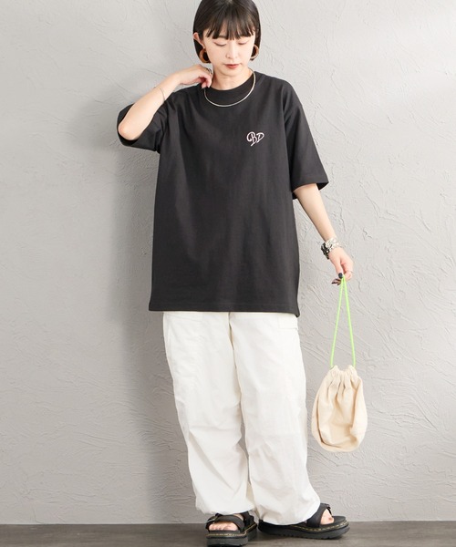 BEN DAVIS（ベンデイビス）の「【WEB限定】[BEN DAVIS/ベンデイビス] SCRIPT HEART バックプリント ショートスリーブTシャツ（Tシャツ/カットソー・レディース・ブラック/ミント/ホワイト・L/XL/M）」の21枚目の写真