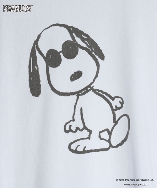 LOWRYS FARM(ローリーズファーム)の「【SNOOPY】クラッシュTシャツ(Tシャツ/カットソー・レディース・オフホワイト/チャコールグレー/ライトブルー・FREE)」の19枚目の写真