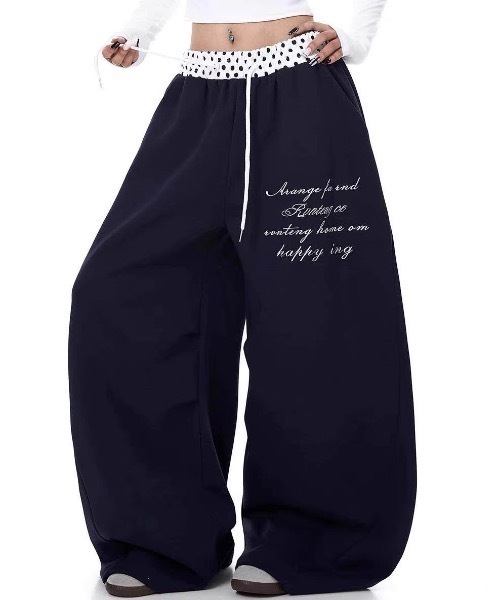 FUNdaysion(ファンデイション)の「ドットウエスト切替ワイドパンツ(その他パンツ・レディース・ホワイト/ネイビー・M)」の12枚目の写真
