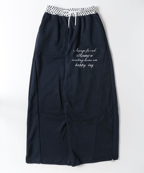 FUNdaysion(ファンデイション)の「ドットウエスト切替ワイドパンツ(その他パンツ・レディース・ホワイト/ネイビー・M)」の15枚目の写真