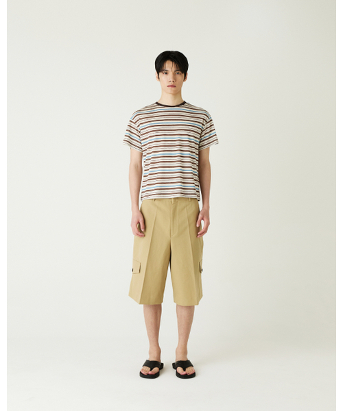 THEENDQUESTION（ジエンドクエスチョン）の「Cool stripe t-shirt / BROWN（Tシャツ/カットソー・レディース・その他・1/2）」の3枚目の写真