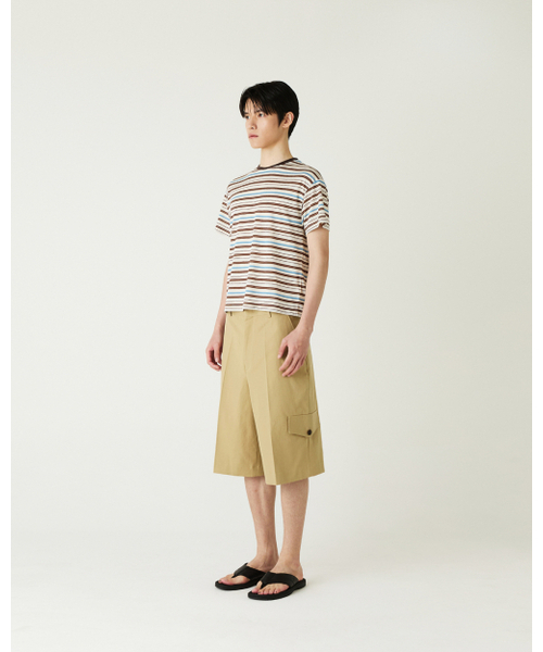 THEENDQUESTION（ジエンドクエスチョン）の「Cool stripe t-shirt / BROWN（Tシャツ/カットソー・レディース・その他・1/2）」の4枚目の写真
