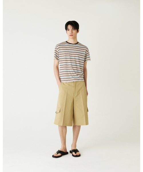 THEENDQUESTION（ジエンドクエスチョン）の「Cool stripe t-shirt / BROWN（Tシャツ/カットソー・レディース・その他・1/2）」の7枚目の写真