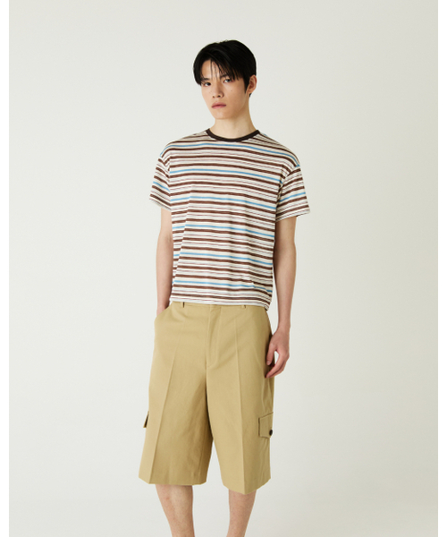 THEENDQUESTION（ジエンドクエスチョン）の「Cool stripe t-shirt / BROWN（Tシャツ/カットソー・レディース・その他・1/2）」の8枚目の写真