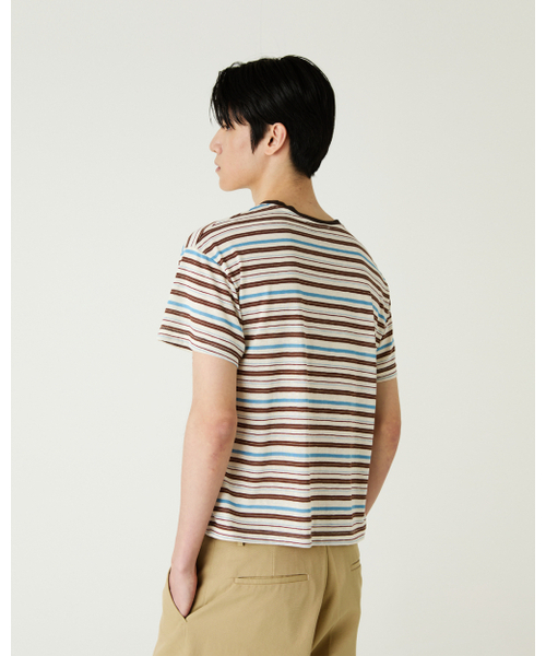 THEENDQUESTION（ジエンドクエスチョン）の「Cool stripe t-shirt / BROWN（Tシャツ/カットソー・レディース・その他・1/2）」の11枚目の写真
