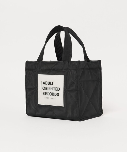 CITEN(シテン)の「【別注】<Adult Oriented Records×CITEN> 7インチトートバッグ(トートバッグ・メンズ・ライトグレー/ブラック・FREE)」の8枚目の写真