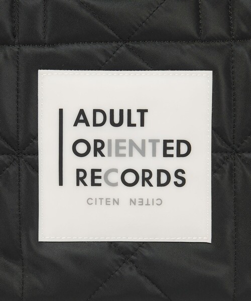 CITEN(シテン)の「【別注】<Adult Oriented Records×CITEN> 7インチトートバッグ(トートバッグ・メンズ・ライトグレー/ブラック・FREE)」の4枚目の写真