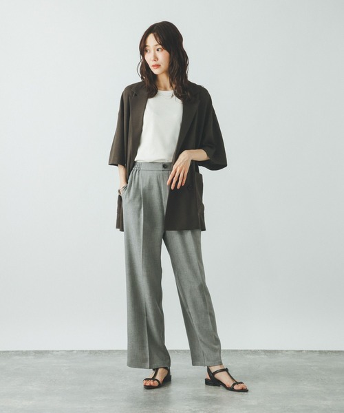 GLOBAL WORK(グローバルワーク)の「ジャガードストライプノースリーブ*タンク/797224(Tシャツ/カットソー・レディース・スミクロ/ホワイト系その他・MEDIUM/LARGE)」の17枚目の写真