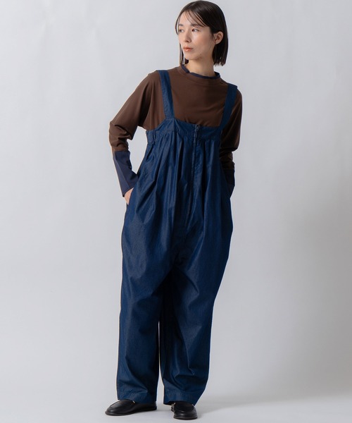 Kelen(ケレン)の「「KELEN / ケレン」 接触冷感4.5ozデニムサロペット(その他パンツ・レディース・ブラック/ネイビー・S/M)」の2枚目の写真
