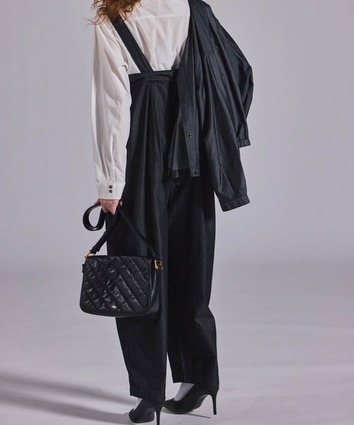 Kelen(ケレン)の「「KELEN / ケレン」 接触冷感4.5ozデニムサロペット(その他パンツ・レディース・ブラック/ネイビー・S/M)」の8枚目の写真