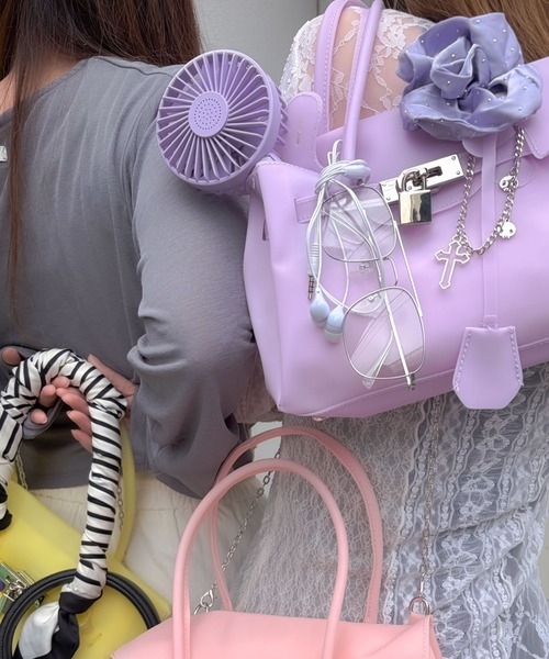 DearMyLoveRose(ディアマイラブローズ)の「ミルキージェリーバッグ/ jelly bag(ハンドバッグ・レディース・ホワイト/イエロー/グリーン/ラベンダー/コーラル・FREE)」の9枚目の写真
