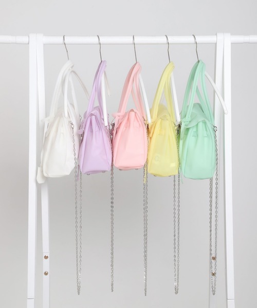 DearMyLoveRose(ディアマイラブローズ)の「ミルキージェリーバッグ/ jelly bag(ハンドバッグ・レディース・ホワイト/イエロー/グリーン/ラベンダー/コーラル・FREE)」の14枚目の写真
