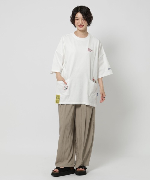 Fishs Eddy（フィッシュエディ）の「【FISHS EDDY(フィッシュエディ)】ポケットTシャツ【UNISEX】（Tシャツ/カットソー・レディース・オフホワイト/ライトグレー/ネイビー・MEDIUM/LARGE）」の10枚目の写真