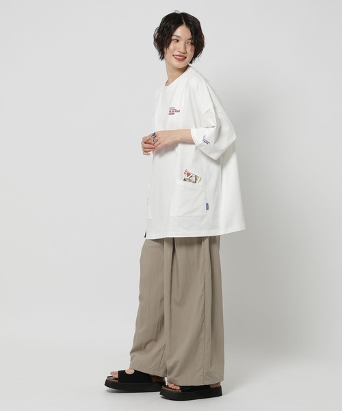 Fishs Eddy（フィッシュエディ）の「【FISHS EDDY(フィッシュエディ)】ポケットTシャツ【UNISEX】（Tシャツ/カットソー・レディース・オフホワイト/ライトグレー/ネイビー・MEDIUM/LARGE）」の11枚目の写真