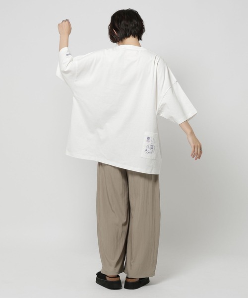 Fishs Eddy（フィッシュエディ）の「【FISHS EDDY(フィッシュエディ)】ポケットTシャツ【UNISEX】（Tシャツ/カットソー・レディース・オフホワイト/ライトグレー/ネイビー・MEDIUM/LARGE）」の12枚目の写真