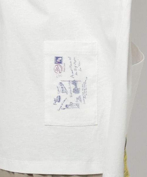 Fishs Eddy（フィッシュエディ）の「【FISHS EDDY(フィッシュエディ)】ポケットTシャツ【UNISEX】（Tシャツ/カットソー・レディース・オフホワイト/ライトグレー/ネイビー・MEDIUM/LARGE）」の18枚目の写真
