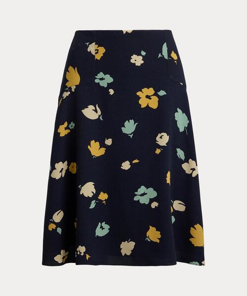 POLO RALPH LAUREN(ポロ ラルフ ローレン)の「フローラルプリント クレープ スカート(スカート・レディース・ネイビー系1・0/00)」の8枚目の写真