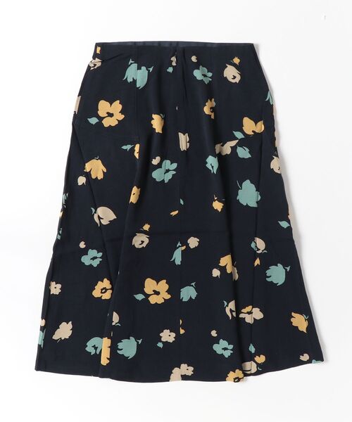 POLO RALPH LAUREN(ポロ ラルフ ローレン)の「フローラルプリント クレープ スカート(スカート・レディース・ネイビー系1・0/00)」の2枚目の写真