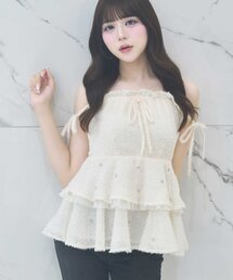 Belle Charme】Jewel Peplum Tops（シャツ/ブラウス）｜OLIVE des