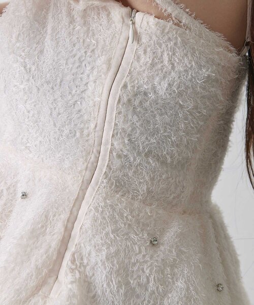 Belle Charme（ベルシャルム）の「【Belle Charme】Shaggy Peplum Tunic（シャツ/ブラウス・レディース・ブラック/ピンク/アイボリー・FREE）」の12枚目の写真