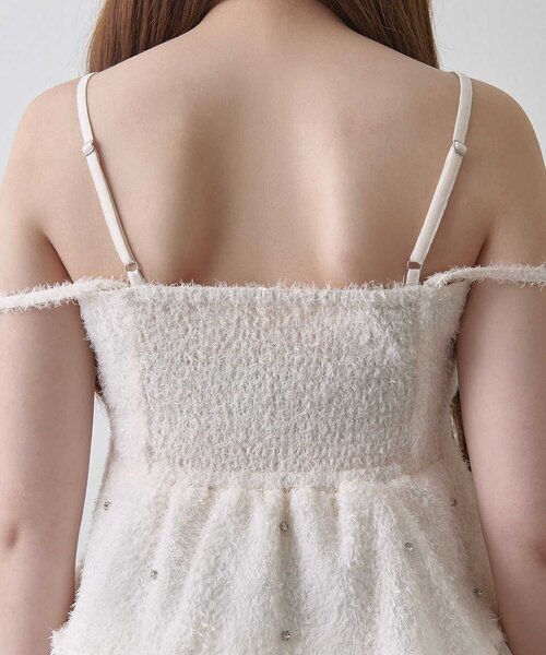 Belle Charme（ベルシャルム）の「【Belle Charme】Shaggy Peplum Tunic（シャツ/ブラウス・レディース・ブラック/ピンク/アイボリー・FREE）」の14枚目の写真