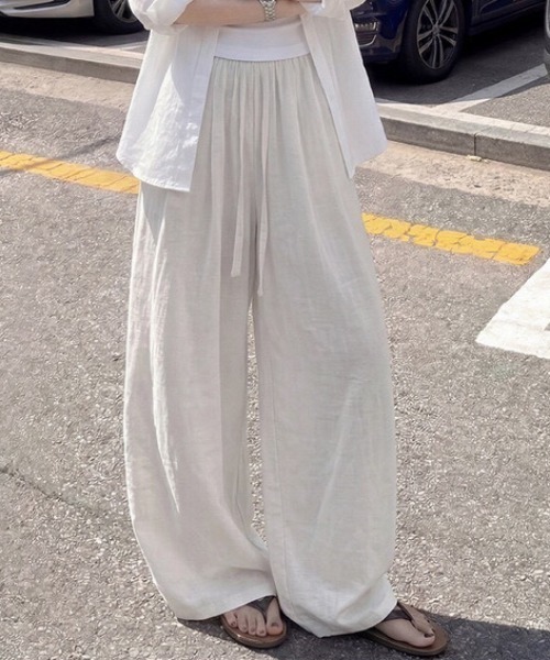 ウエストギャザーワイドパンツ（その他パンツ）｜NANEA（ナネア）の