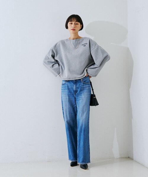 Rouge vif（ルージュヴィフ）の「【IRONING/アイロニング】ロゴショート丈スウェット/スエット logo aweat short po（スウェット・レディース・ホワイト/チャコールグレー・フリー）」の20枚目の写真