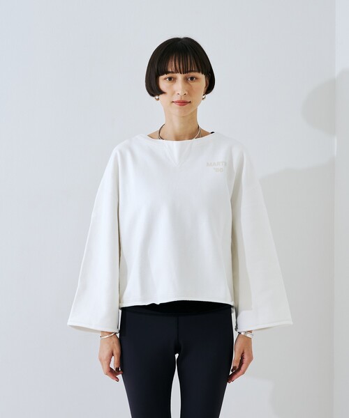 Rouge vif（ルージュヴィフ）の「【IRONING/アイロニング】ロゴショート丈スウェット/スエット logo aweat short po（スウェット・レディース・ホワイト/チャコールグレー・フリー）」の10枚目の写真