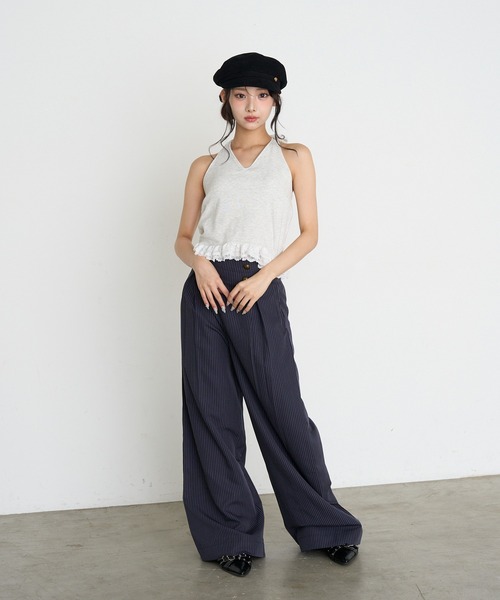 RAY CASSIN（レイカズン）の「【セットアップ対応】ミリタリーワイドパンツ（その他パンツ・レディース・ブラウン系その他2/グレー/ブラック系その他2・M/S）」の14枚目の写真