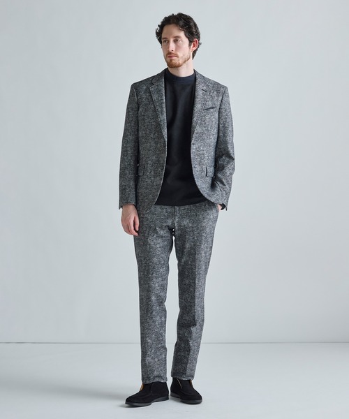 MEN'S BIGI（メンズビギ）の「ヒートパフォーマー ツイードプリント ストレッチパンツ［保温/ハイパワー2wayストレッチ］（その他パンツ・メンズ・ブラック/ネイビー/ライトグレー・03/02/05/01/04）」の17枚目の写真