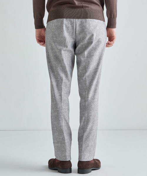 MEN'S BIGI（メンズビギ）の「ヒートパフォーマー ツイードプリント ストレッチパンツ［保温/ハイパワー2wayストレッチ］（その他パンツ・メンズ・ブラック/ネイビー/ライトグレー・03/02/05/01/04）」の14枚目の写真