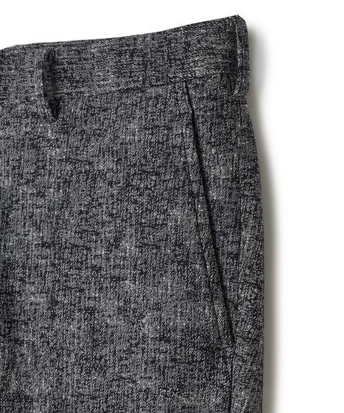 MEN'S BIGI（メンズビギ）の「ヒートパフォーマー ツイードプリント ストレッチパンツ［保温/ハイパワー2wayストレッチ］（その他パンツ・メンズ・ブラック/ネイビー/ライトグレー・03/02/05/01/04）」の9枚目の写真