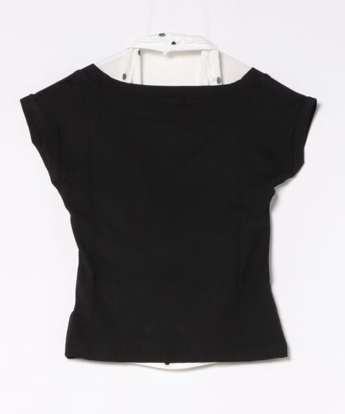 HALEY PESCA(ヘーリーペスカ)の「HALEY PESCA/ドット柄インナーレイヤードトップス(Tシャツ/カットソー・レディース・ブラック・SMALL/MEDIUM)」の14枚目の写真