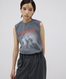 Whim Gazette | ＜WEB限定＞【GEMINI】プリントノースリーブプルオーバー(Tシャツ/カットソー)