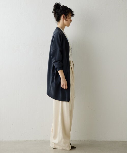 Whim Gazette(ウィムガゼット)の「<WEB限定>【GEMINI】プリントノースリーブプルオーバー(Tシャツ/カットソー・レディース・オフホワイト/チャコールグレー・FREE)」の7枚目の写真