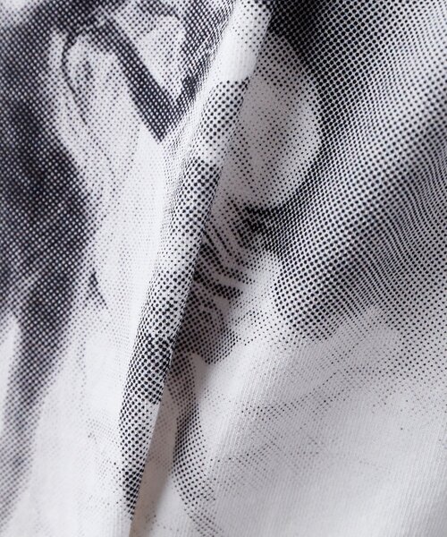 Whim Gazette(ウィムガゼット)の「<WEB限定>【GEMINI】プリントノースリーブプルオーバー(Tシャツ/カットソー・レディース・オフホワイト/チャコールグレー・FREE)」の5枚目の写真