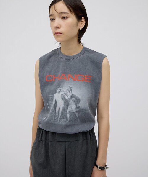WEB限定＞【GEMINI】プリントノースリーブプルオーバー（Tシャツ