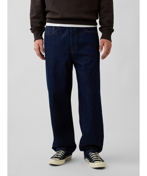 GAP(ギャップ)の「プルオン バギーデニム(デニムパンツ・メンズ・インディゴブルー・XS/S/XL/L/M)」の2枚目の写真