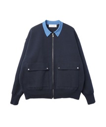 CULLNI（クルニ）の「Organic Cotton Smooth Knit Big Pocket Zip Jacket（ブルゾン）」