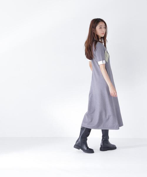 NATURAL BEAUTY BASIC（ナチュラルビューティーベーシック）の「襟付きニットワンピース（ワンピース・レディース・ネイビー/グレー系その他/ブラック系その他2・P/S/MEDIUM）」の21枚目の写真