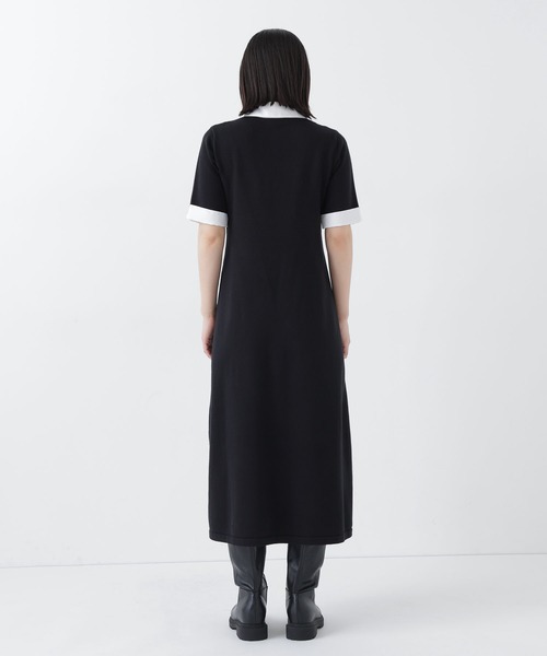 NATURAL BEAUTY BASIC（ナチュラルビューティーベーシック）の「襟付きニットワンピース（ワンピース・レディース・ネイビー/グレー系その他/ブラック系その他2・P/S/MEDIUM）」の12枚目の写真