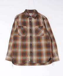 【HOUSTON / ヒューストン】OMBRE CHECK SHIRT