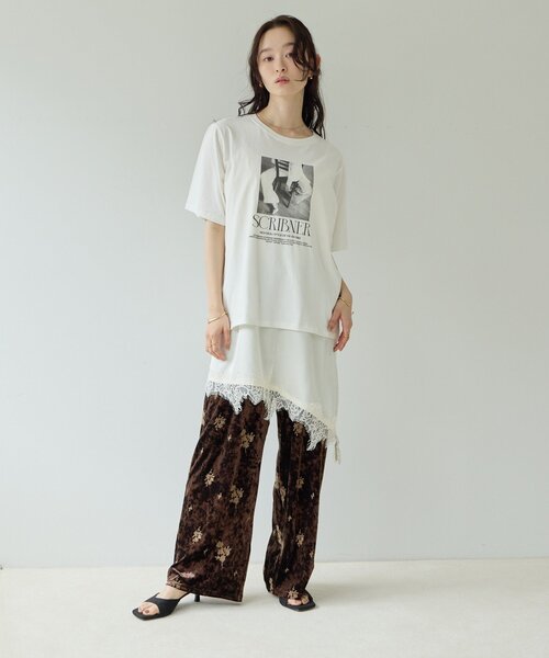 DISCOAT(ディスコート)の「【Noka】刺繍ベロアパンツ《WEB限定》(その他パンツ・レディース・ベージュ/ブラウン・FREE)」の17枚目の写真