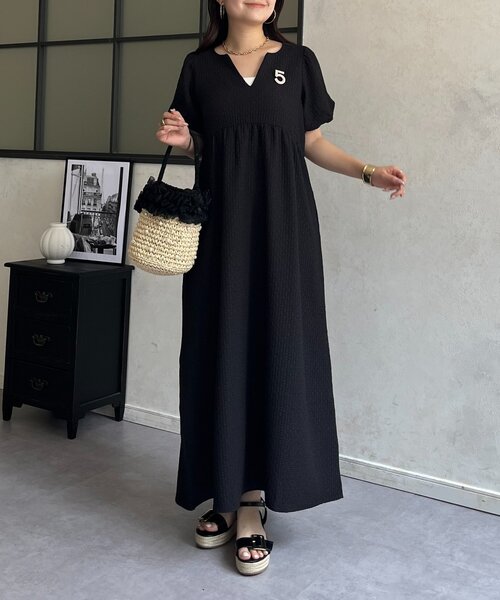 prose verse(プロズヴェール)の「キーネックパフスリーブワンピース(ワンピース・レディース・ブラック・LARGE/PL/PM/MEDIUM)」の14枚目の写真