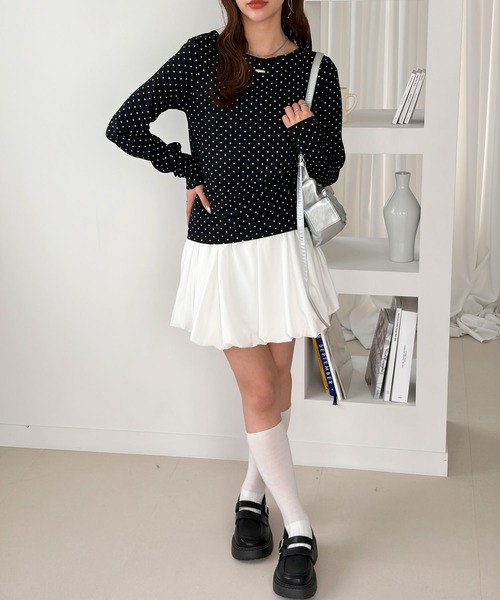 muet.(ミュエ)の「メタルプレート付アソートコンパクトトップス(Tシャツ/カットソー・レディース・グレー系その他/アイボリー/ブラック系その他・MEDIUM/LARGE)」の12枚目の写真