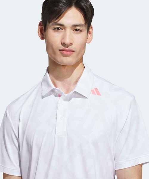 adidas（アディダス）の「メンズ コッドモック長袖ポロシャツ【adidas Golf/アディダスゴルフ】（ポロシャツ・メンズ・ホワイト・SMALL/MEDIUM/LARGE/X-LARGE/XX-LARGE/3XL）」の3枚目の写真