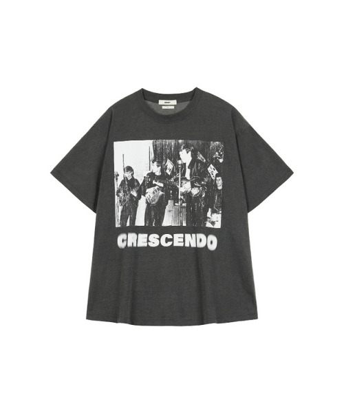 DEINET(ダイニット)の「CRESCENDO GRAPHICS T-SHIRT IN CHARCOAL(Tシャツ/カットソー・レディース・その他・FREE)」の1枚目の写真