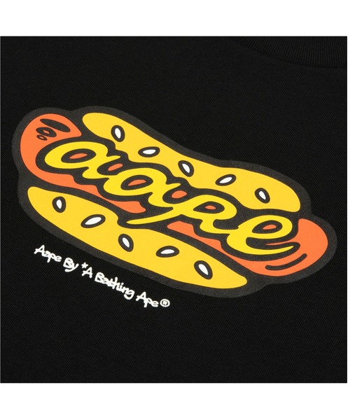 AAPE BY A BATHING APE（エーエイプバイアベイシングエイプ）の「AAPE hot dog TEE（Tシャツ/カットソー・メンズ・ブラック/ライトピンク・LARGE/MEDIUM/XX-LARGE/X-LARGE/SMALL）」の4枚目の写真